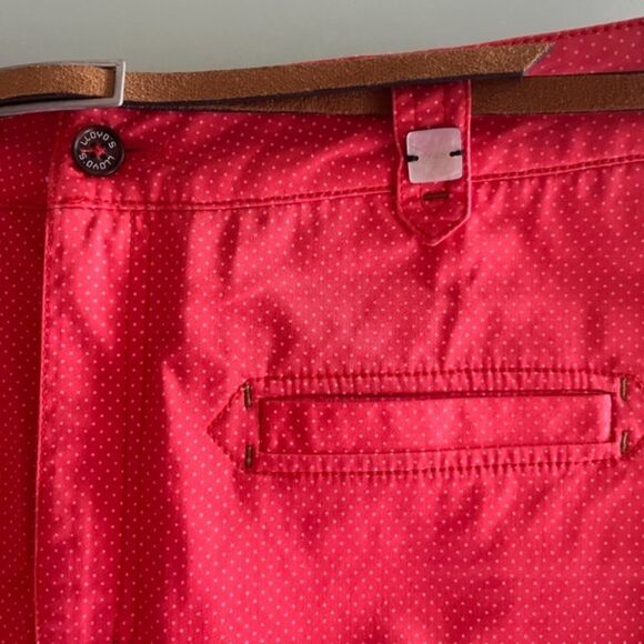 VTG LLoyd's WOMEN SKIRTS red and white polka dot skirt   SIZE MEDIUM - Picture 6 of 11